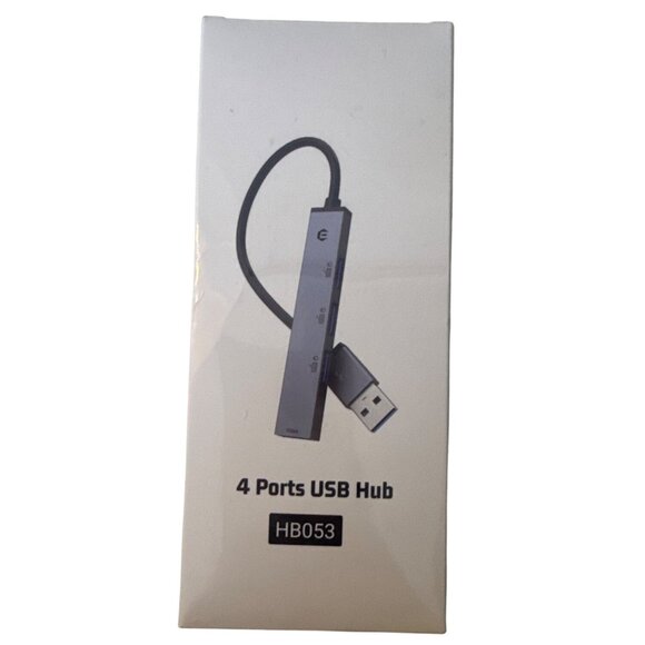 4 Ports USB Hub HB053 Aluminum Compact Design For PC/Laptop - Picture 1 of 2